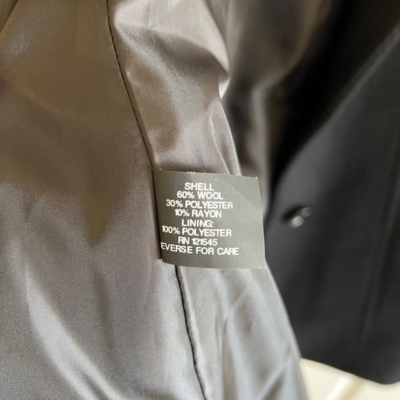 NWOT London Fog Women's Black Peacoat Large - Picture 5 of 7